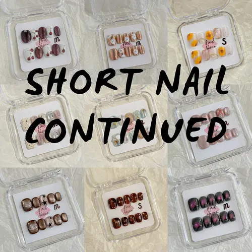 NailHaven|short nails collection continued|  handpainted cute designs| acrylic press-on| fake nails |Handmade | high quality Press on nails 10 pcs|reusable nails|nail art|nail charm|handmade press ons|uña sacri lic as S50