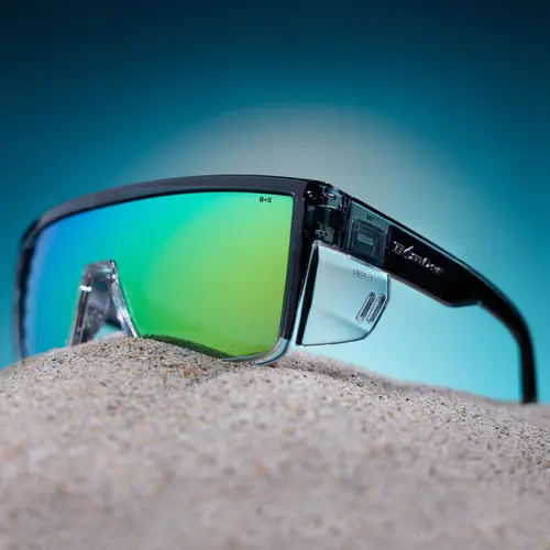 Bomber Eyewear Buzz Bomb Men's Safety Sunglasses - ANSI Z87+ Rated, Full Rim, Removable Side Shields, UV Protection, Polarized/Standard Lenses, Medium-to-Large Fit, Unisex Work Accessory, Safety Gear for Construction, Boating, Fishing, Glare Reduction