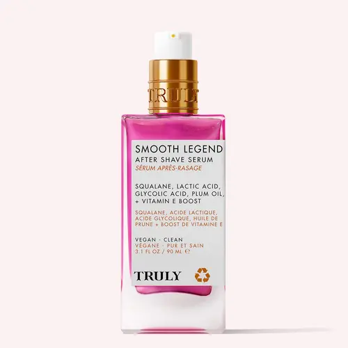 Smooth Legend After Shave Serum – Targets Ingrowns and Discoloration with Glycolic Acid & Squalane – Calms Irritation and Redness – Brightens and Smooths Skin on Legs, Underarms & Pubic Area – Lightweight, Fast-Absorbing Formula for Radiant Skin