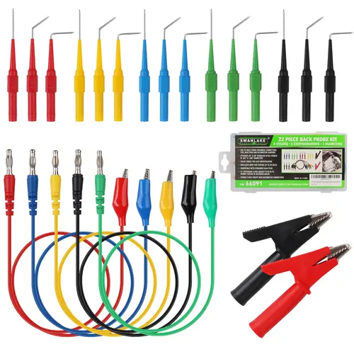 SWANLAKE 22PCS Back Probe Kit - Automotive Circuit Tester Complete Kit, Hand Tool Accessory Impact Coupler, Ideal for Mechanics, Father’s Day Gift, Automotive Tools,toolupgrade