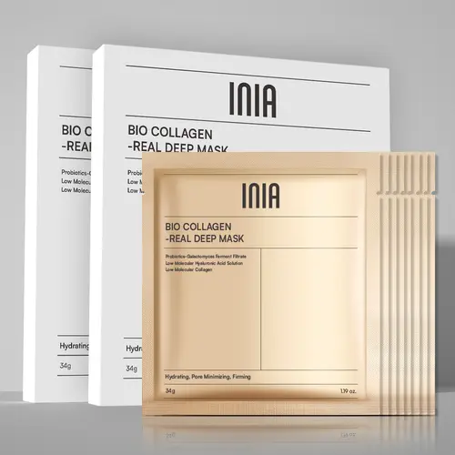 INIA Collagen Moisturizing Overnight Hydrogel Face Mask - Deep Hydrating for Women and Men (Overnight Face Masks),sohochic