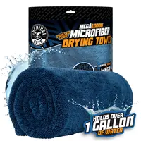 Chemical Guys Megalodon Twisted Loop Drying Towel - 24”x36” Plush Dual-Sided Internally Stitched Microfiber Cloth, Quick-Drying Water-Absorbing Car Wash Detailing Accessory, Soft Scratch-Free Vehicle Tool, Streak-Free