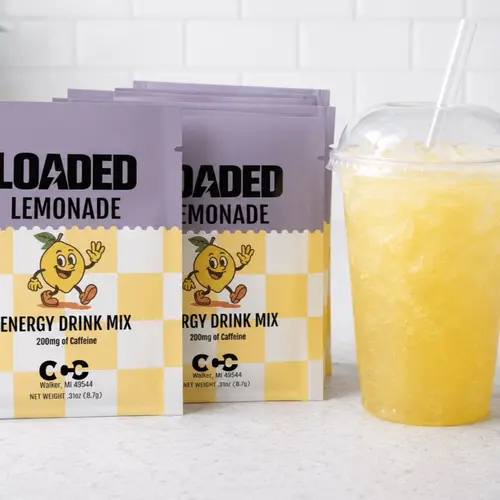 Loaded Lemonade 20-Pack Variety Pack | 32oz Powdered Hydration Beverage Mix | Mixed Flavors | Caffeinated | On-the-Go Packets Natural