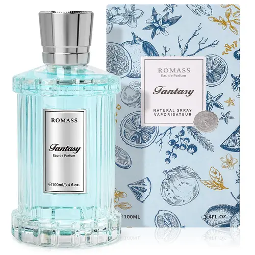 ROMASS   Fantasy Unisex Eau de Parfum | Exotic Floral Woody Amber Fragrance with Orange Blossom, Jasmine, Rose, Vanilla & Cedar | 100ml/3.4oz TikTokShopBlackFriday #Summervibes