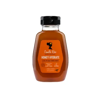 Camille Rose Honey "Leave-in Collection" - 8oz Moisture-Rich Leave-In Conditioner with Honey, Olive Oil, Aloe & Castor Seed Oil for Hydration, Frizz Control, Detangling - All Hair Types 2C-4C (Haircare Leave-In)