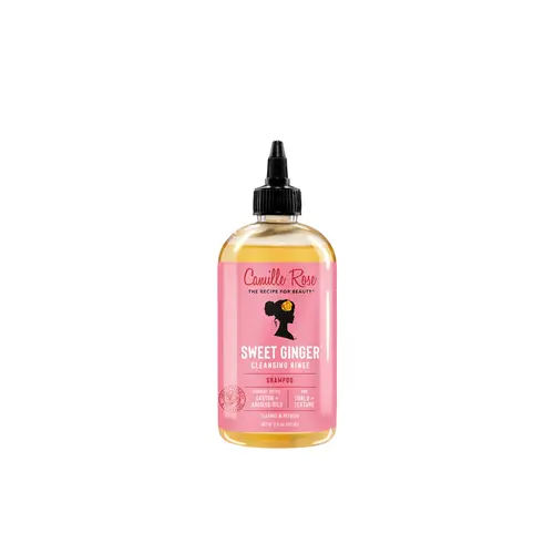 Camille Rose Sweet Ginger Cleansing Rinse, 12 oz, Sulfate-Free Hair Cleanser, Removes Build-Up, Moisturizing