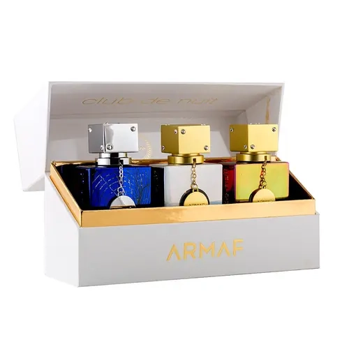 Armaf Club De Nuit Luxurious 3-Piece Fragrance Gift Set - Untold, Iconic, Imperiale Scents, 30ml Each - Sensory Experience, Ideal Gift Ideas