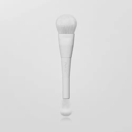 Painted J15 Dual Ended Blush Brush For Super Pigmented Cream Makeup and Blended Powder Makeup Application