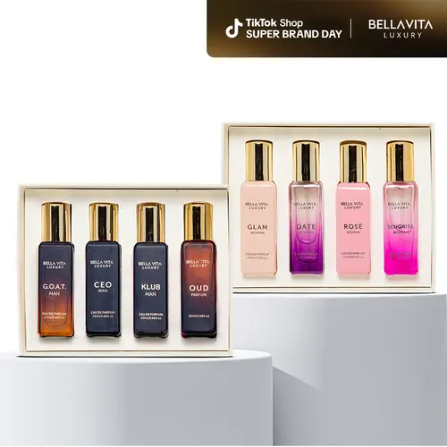Bellavita Luxury Him & Her Gift Set | Couple Perfume Combo | Men's & Women's Gift set | Romantic Fragrance Set for Couples | Vegan & Cruelty-Free