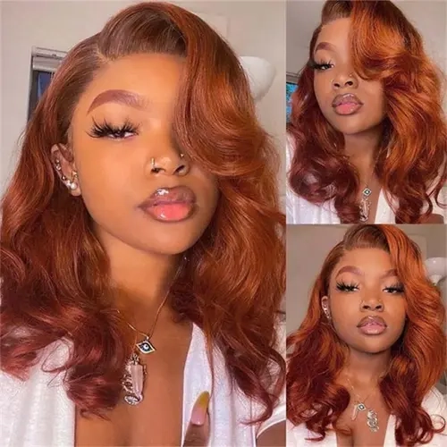 [Live Flash Sale] West Kiss Ready To Go Glueless Wig Copper Orange Body Wave 5x7 Closure wig Human Hair Pre Cut Pre Plucked Hairline Beginner Friendly