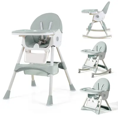 Modern Baby Multi-Functional Dining Chair - 1pc Ergonomic, Adjustable, Portable, Rocking, Space-Saving Toddler-Sized, Child-Friendly, Infant-Safe Convertible Easy Feed Home Furniture Chair, Toddler-Sized Baby Chairs, Child-Friendly Baby Chairs