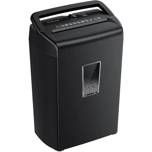 Bonsaii 8-Sheet Micro-Cut Paper Shredder, 5-Minute Runtime, 5.5-Gallon Capacity with Transparent Window, Shreds Credit Cards,Staples,and Clips C209-E,back to school,back to school haul,sohochic