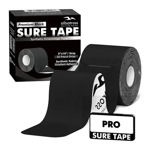 Albatross Health Pro Elastic Pre-Wrap Athletic Tape - Water-Resistant, Synthetic, Latex-Free, Hypoallergenic 20x10in Strips with Elastic Core, Quick-Dry Bath-Ready Support for Adults’ Muscle/Joint Stabilization, Swimming Use, All-Season Customization