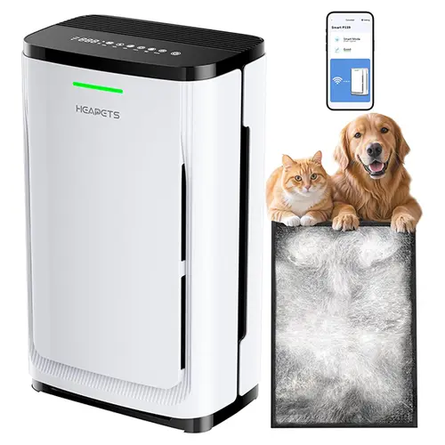 Heapets P339 Large Home Pet Air Purifier (Up to 4200 sq ft), WiFi-Enabled 7-Stage Filter System with Anion, Activated Carbon & HEPA, Ozone-Free, Captures Cat/Dog Hair, Dander, Odors, Smoke & Dust,sohochic