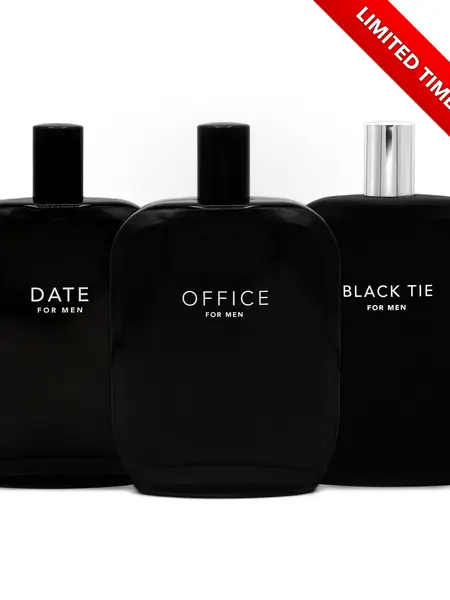 Fragrance One Power Bundle: DATE & OFFICE & BLACK TIE - Fragrance Bundle for Men by Jeremy Fragrance (3 x 3.4oz / 100ml)