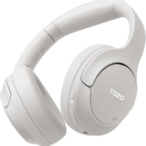 TOZO-HT2 Hybrid Active Noise Cancelling Over-Ear Waterproof Headphones, Wireless Bluetooth Audio Headset with Transparency Mode, Ideal for Travel & Gym, Perfect Father's Day Gift, Wireless Headphones