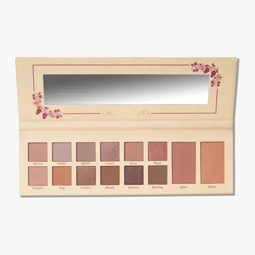 Laura's Essentials Toasty Treasures 12 Multi Finish Eyeshadows, 1 Highlighter, 1 Blush