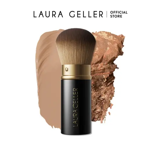Laura Geller Retractable Airbrush Kabuki Brush with Soft Coating and Compact Design