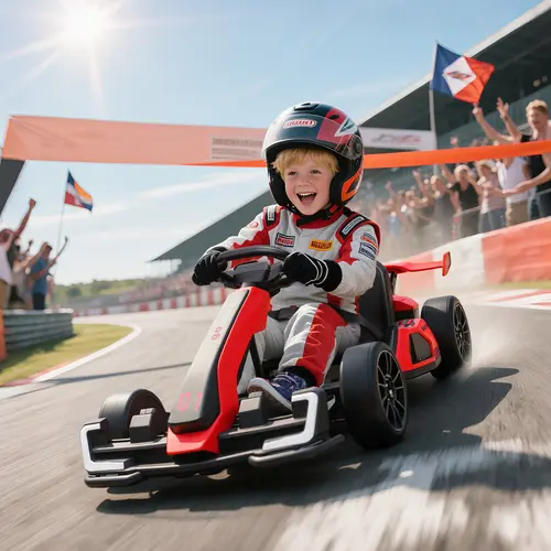 #tiktokshopbacktoschool Aosom 24V Electric Go Kart, 7.5/8.1mph, Drifting Car Battery Powered Ride on Toy with Slow Start, Music, Horn, for 6-12 Years Old,sohochic