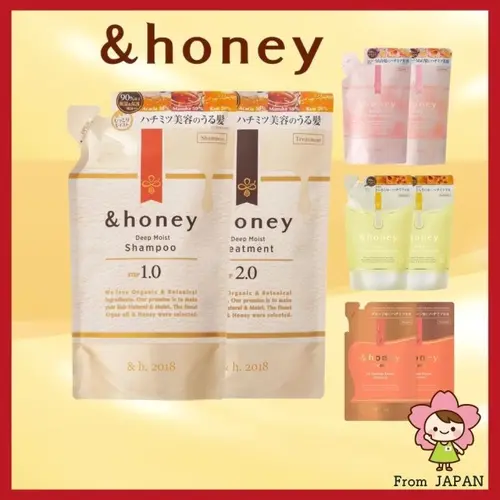 &honey Shampoo and Conditioner Refill Pack for Moisture and Repair Hair Care