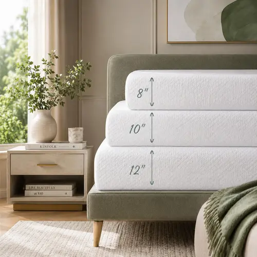 【On Sale】Yaheetech Cooling 8/10/12in Memory Foam Mattress Cooling Fiberglass free with 3 Foam Layers Gel Infused Green Tea Scent Medium Firm Twin Full Queen Size Ready in a Snap Body Hugging Comfort Cooler Fresher Nights, CertiPUR-US Certified, Pol