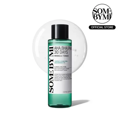 AHA BHA PHA 30 Days Miracle Toner 5.07oz - Korean Skin Care - Mild Exfoliating Salicylic Acid Facial Toner - Gently Removes Dead Skin & Soothes Skin