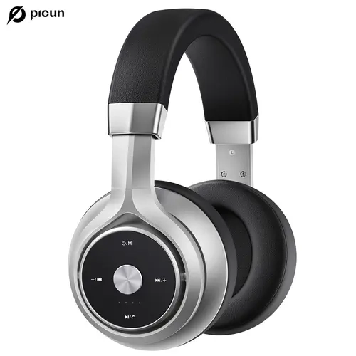 Picun P28X Dynamic Hybrid Dual Driver Over-Ear Headphones， Bluetooth 5.3 - Dynamic Hybrid Dual Driver, Anti-Entanglement, 24H Playback, EQ Modes, Microphone, Soft Earpads, Gaming Headsets, for Travel, Computer Use, Custom