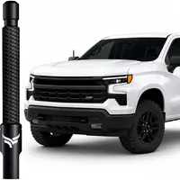 EcoAuto 5-Inch Flexible Universal Radio Antenna - 5" Compact Fit, Car Wash Safe, Satellite Radio Ok, Quick Installation, Enhanced Visual Appeal, Compatibility with 2007+ Ford, Dodge, GMC, Chevy, Jeep Trucks & Cars (Perfect Replacement), Truck Accessories