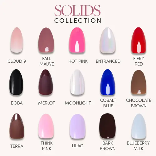 Glamnetic Solid Press-On Nail Collection