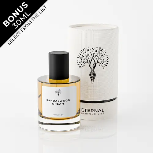 Eternal Perfume Oils, Sandalwood Dream Perfume Oil, Long Lasting Scent for Unisex, 50ml with Bonus 30ml Bottle of Your Choice