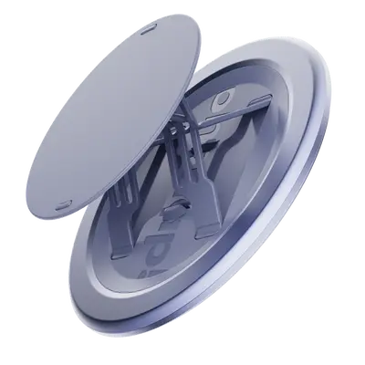 Ohsnap Grip - Modern Magnetic Phone Grip, Stand, & Mount for iPhone & Android 360° Rotation Kickstand, Adhesive-Free Design