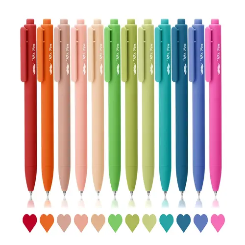 Mr. Pen Cute Retractable Gel Pens 12 Pack Colored Ink Fine Point 0.7mm Vibrant Colors for Doodling & Writing Instruments, Back To School Supplies, Artist Tools, Back To School Shopping, School Supplies Shopping, Cool Pens, Cute Office Pen