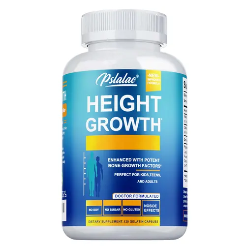 Pslalae Dietary Capsules — Natural Height-Enhancing Formula — 120 Capsules — Rich in nutrients such as Vitamin D, zinc, calcium, glucosamine, and chondroitin — Helps replenish nutrients for those with calcium deficiency and supports height growth. sohochi
