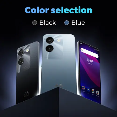 【C67】MIRO Unlocked Mobile Phone  - 6.75" HD+ 90Hz HD Touch Screen, MediaTek Helio G36 8-Core Processor, 4900mAh Battery, 8GB RAM, 64GB Storage, Dual Rear Camera, USB-C Support, TDD Bands, Black/Blue 90Hz Mobile Phones