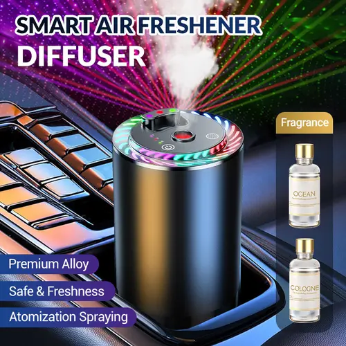[Father’s Day Gift] Smart Scented Perfume Bottle Diffuser - 50ML Natural Cologne, Lasting Fragrance, Star Roof Design, Car Fragrance Set, Car Interior Decor, Gifting Option for Spouses