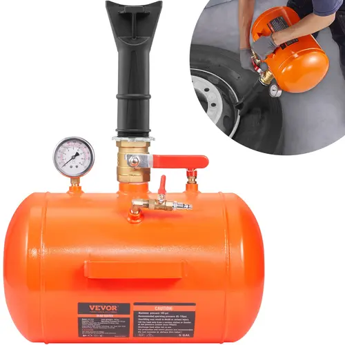 VEVOR Air Tire Bead Seater, 5 Gal Blaster Work Tool with 145 PSI Gauge & Rust-Resist Coat, Portable Vehicle Tire Inflator, Automotive Work Tool | Father's Day Gift,toolupgrade