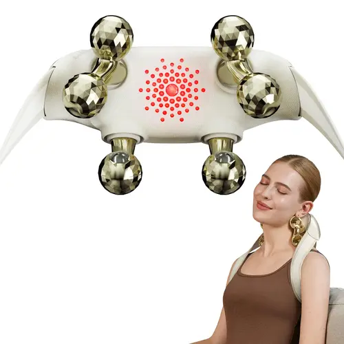 SKG Neck Massager with Heat (HSA/FSA Eligble) Deep Tissue Shiatsu, Cordless & Portable, Pain Relief for Neck & Shoulders,sohochic