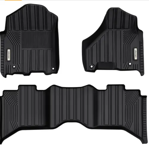 【toolupgrade】OEDRO Floor Mats Car Accessories for 2019-2024 Ram 1500 Classic Crew Cab/2013-2018 Dodge Ram 1500/2500/3500/2019-2024 Ram 1500 Classic (NOT for New Body) with 1st Bench Seats, Full Set Liners
