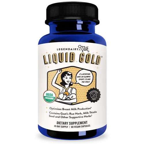 Liquid Gold - Legendairy Milk - Lactation Supplement - Certified Organic Herbs - Vegan, Kosher, Halal Certified