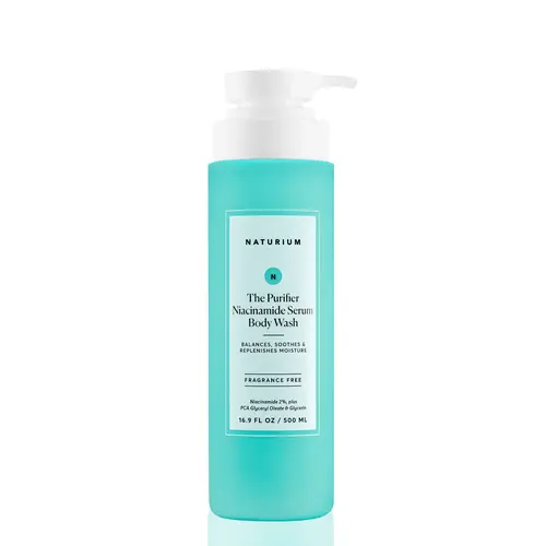 Naturium The Purifier Niacinamide Serum Body Wash (500ml) - Hydrating gel serum body wash, For All Skin Types, Fragrance Free