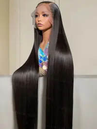 [32 Inch Only $129] Bling Hair 13x6 Lace Frontal Human Hair Wigs Brazilian Straight Lace Front Wigs for Women 13x4 Transparent Lace Wig Bleached Knots Nature Long Straight Hair Wig 180% Density Summer Hairstyle#TikTokShopBackToSchool#WeeklyDeals