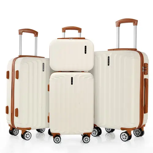 UUH Luggage Sets(3pcs/4pcs/6pcs/7pcs/8pcs) with TSA Locks - Suitcase for Travel, Hardshell Luggage Spinner Wheels Lightweight