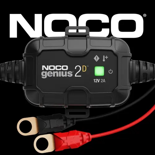 NOCO GENIUS2D 2A Direct-Mount Onboard Battery Charger, 12V, Battery Maintainer, Trickle Charger and Desulfator  Vehicle Automotive