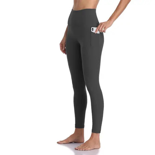 Colorfulkoala Women's Soft Essential Leggings High Waisted w/ Pockets Tummy Control Yoga Pants,back to school shopping,clothes for back to school,first day of school outfits,sohochic