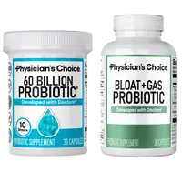 Physician's Choice Digestive Wellness Bundle: Bloat & Gas Probiotic 30ct + 60 Billion Probiotic 30ct - Gut Health Support + Gas Relief for Adults