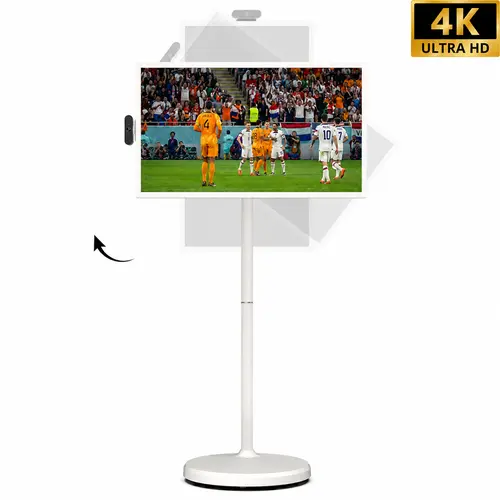 2026 Apolosign Gen 2 Portable Smart TV, Ultra-Large 15000mAh Battery, 24 inch 32 inch True 4K UHD Portable TV, 16(8+8)GB+256GB, Google EDLA-Certified Android 16 OS, Touch Screen, Voice Remote Control, Support Google&Apolosign Calendar, On-The-Go Users, To