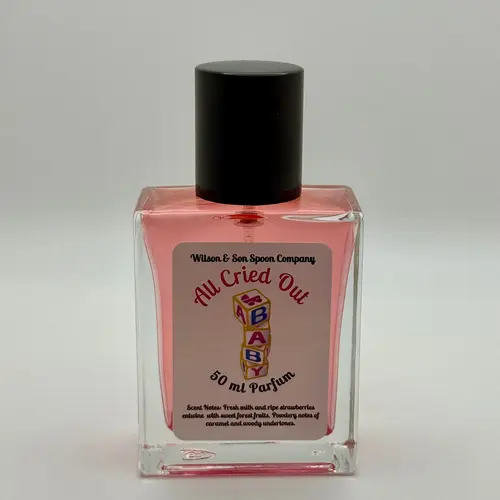 Unisex 50ml Alcohol-Based Paraben-Free Recyclable Glass Bottle Perfume - "All Cried Out" Deep Floral Scented, Aromatic Woody Gourmand Liquid Unisex Fragrance, Travel-Friendly Long-Lasting