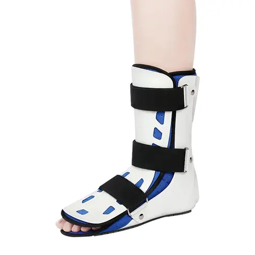 AULEXMED Tall Walking Boot - Ergonomic Design Equipment with Lightweight Ankle-Leg Support, Non-Slip Hook & Loop Adjustable Strap, Breathable Machine Washable Removable Liner, Fits Left/Right Foot for Walking [DealsForYouDays]