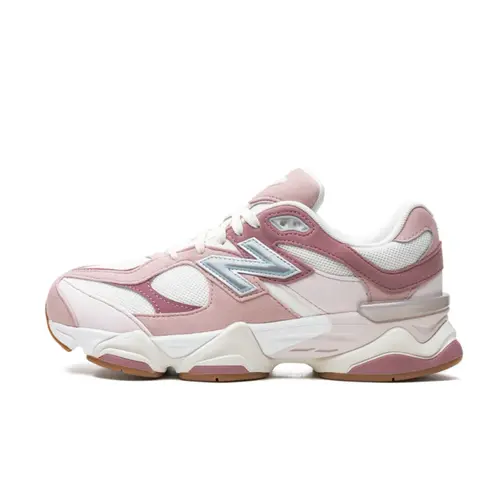 Women's NEW BALANCE 9060 Rose Pink Suede & Mesh Stylish Casual Athletic Sneakers - Breathable Cushioned Walking Athletic Trainers with ABZORB Cushion, SBS Cushioning, Layered Overlays, Reflective Details, All-Day Wear, Sporty Chic Design