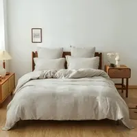 Simple&Opulence 100% Linen Duvet Cover Set, Pure Natural French Flax Duvet Cover, Breathable Soft Comfy Linen Bedding Comforter Cover with Pillowcase, memorial day,summerwins,back to school,back to school shopping,home decor, tiktokshopsummersale